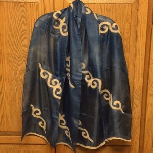 Women’s Felted Wool on Silk Scarf